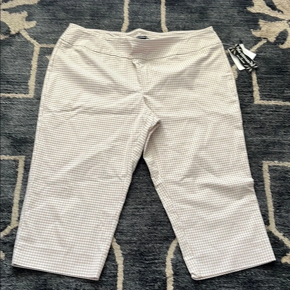 Zac & Rachel Beige Checkered Pants - Picture 1 of 10